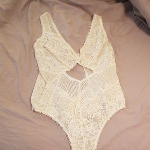 Cream Lingere Onesie